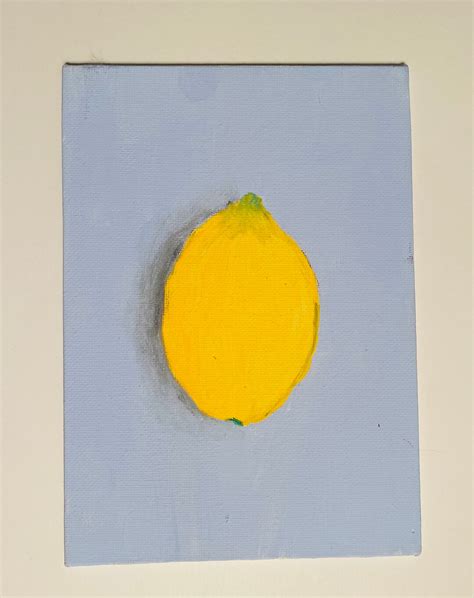 Lemon Painting - Etsy