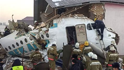 Kazakhstan: Baby pulled from wreckage after 12 killed in plane crash | World News | Sky News