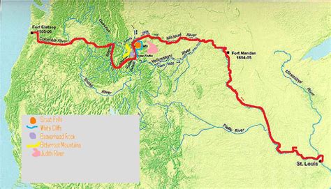 Map - The Lewis and Clark Expedition