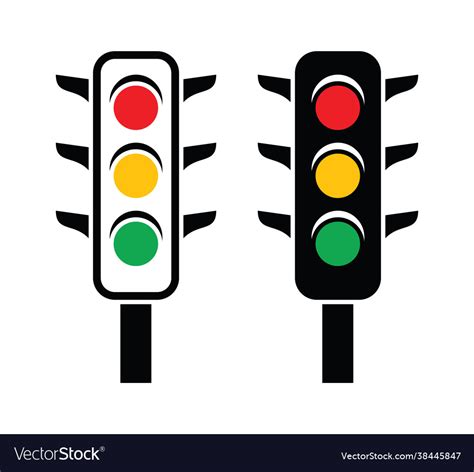 Traffic lights Royalty Free Vector Image - VectorStock