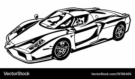 Ferrari enzo Royalty Free Vector Image - VectorStock