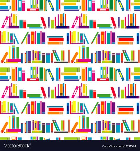 Colorful background with stylized books Royalty Free Vector