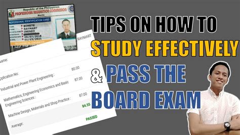 TIPS ON HOW TO STUDY EFFECTIVELY AND PASS THE BOARD EXAM - YouTube