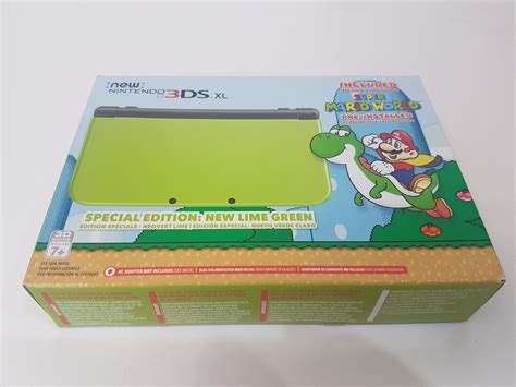 "New" Nintendo 3DS XL Super Mario World New Lime Green Special Edition ...