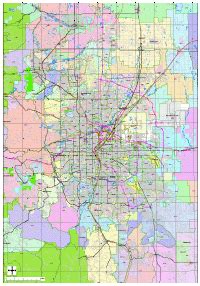 Editable Denver Metro Area Map with Roads & Highways - Illustrator ...