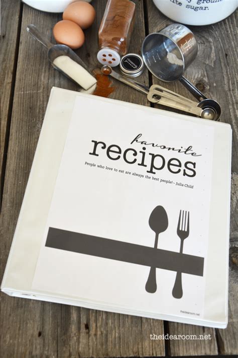 Recipe Book Printables - The Idea Room