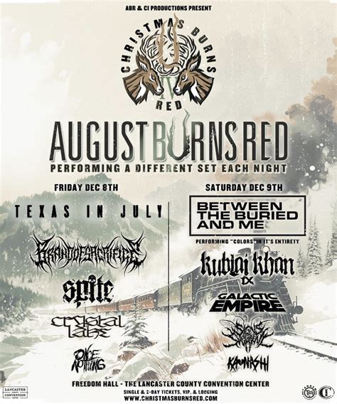 August Burns Red Announces 2023 Christmas Burns Red Details — HM Magazine