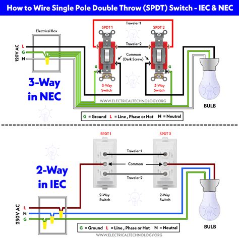 How to Wire Single Pole, Double Throw (SPDT) as 3-Way Switch?