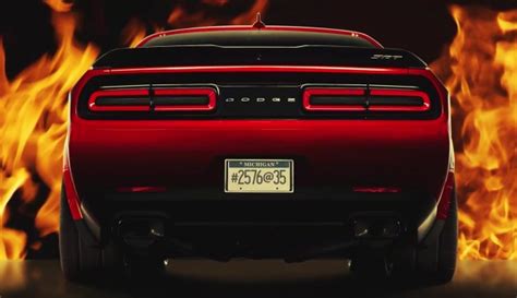 Dodge Challenger SRT Demon does a burnout in latest teaser - first production car to be fitted ...