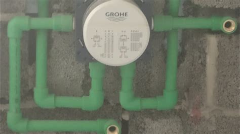 Plumbing grohe rapido smartbox installation diverter fitting & bathroom diverter Ppr pipe ...