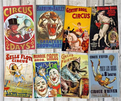 Vintage Circus Banners Classroom Decorations avenueeventgroup.com