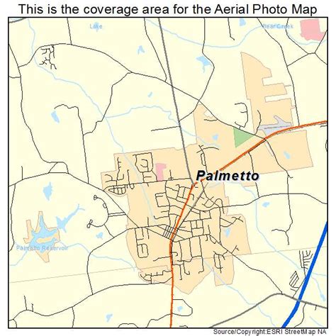 Aerial Photography Map of Palmetto, GA Georgia