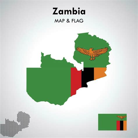 Zambia flag and map design vector file 24523637 Vector Art at Vecteezy