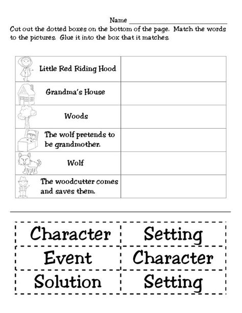 Story Elements Worksheet 2nd Grade