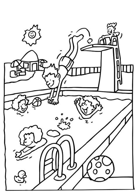 Swimming Coloring Pages - Best Coloring Pages For Kids