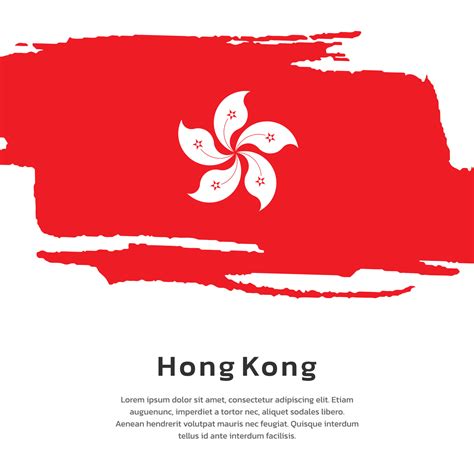 Illustration of Hong Kong flag Template 13346256 Vector Art at Vecteezy