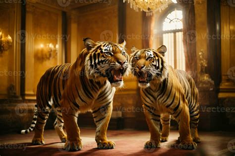 Bengal tiger wallpaper ai generated 33130655 Stock Photo at Vecteezy