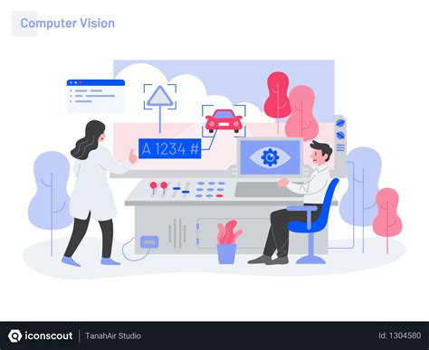 Free Computer Vision Illustration - Free Download Science & Technology Illustrations | IconScout ...