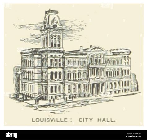 Vintage louisville map hi-res stock photography and images - Alamy