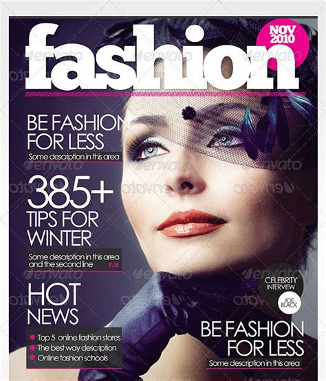 50 InDesign & PSD Magazine Cover & Layout Templates – Bashooka | Magazine cover template ...