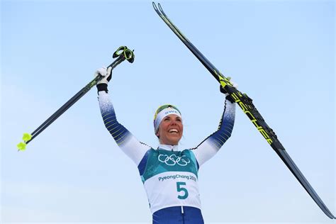 Winter Olympics 2018: First gold medal won by Sweden's Charlotte Kalla in Cross-Country Skiing ...