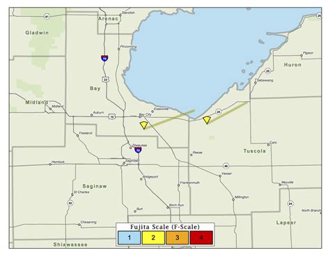 Track Michigan's 12 tornadoes from the 1965 Palm Sunday outbreak ...