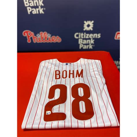 Alec Bohm Autographed Home Jersey | Philadelphia Phillies Auctions