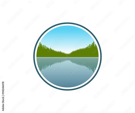 Lake logo Stock Vector | Adobe Stock