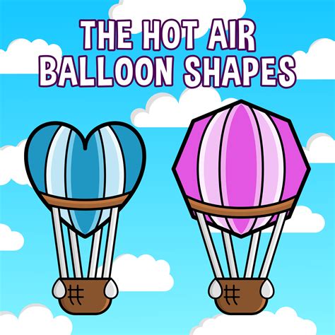 Hot Air Balloon Shapes Clipart Geometry Math 2D | Balloon shapes, Hot air balloon, Air balloon