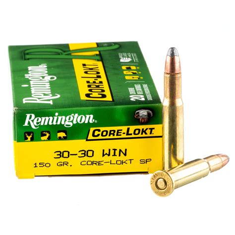 Remington 30-30 Win R30301 CORE-LOKT 150 Grain SP – 20 Rounds (Box) [NO ...