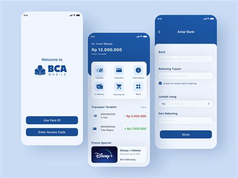 Bca Mobile App Redesign Mobile Banking App On Behance - Bank2home.com