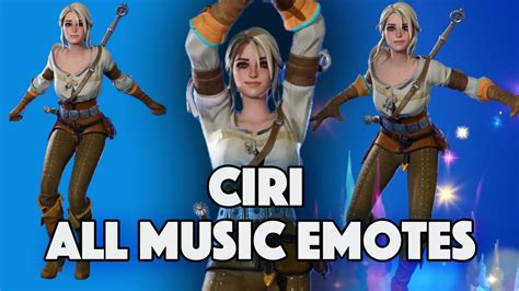 Ciri Dances All Music Emotes - THE WITCHER - FORTNITE - YouTube