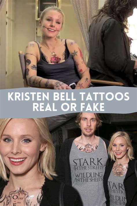 Does Kristen Bell Have Tattoos? Real or Fake? - TattooGlee