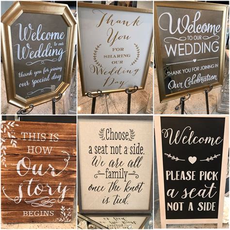 Épinglé par Classy Creationz sur Wedding Signs