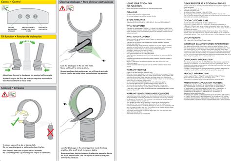 Dyson Am01 Table Fan 10 Inch Owner S Manual