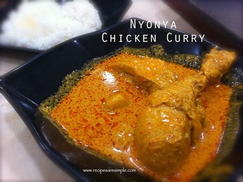 Malaysian Chicken Curry - Delicious Nyonya Chicken Curry