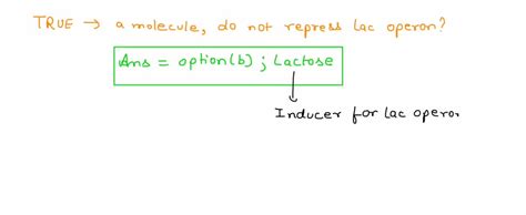 SOLVED: The mechanism by which lactose controls the lac operon ...