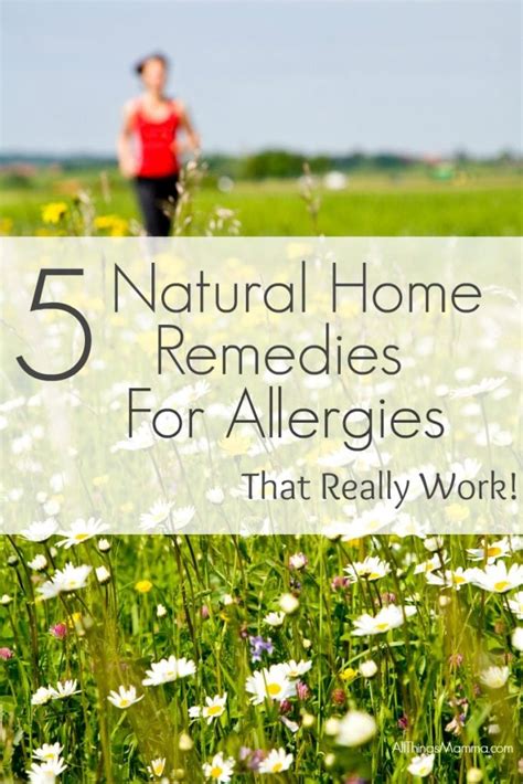 5 Natural Home Remedies for Allergies that Really Work - All Things Mamma