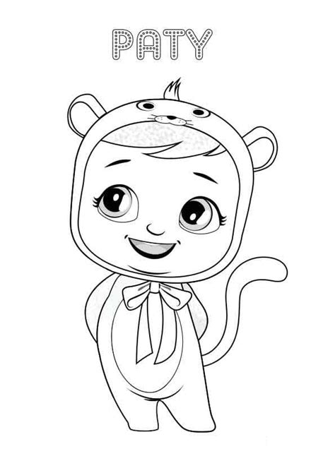 Unicorn Dreamy Cry Babie Coloring Page - Free Printable Coloring Pages ...