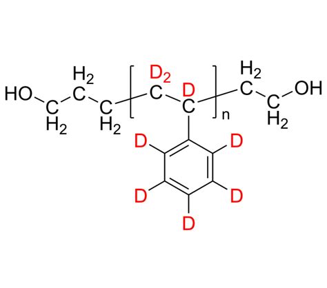 Deuterated Poly(styrene-d8), α,ω-bis(hydroxy)-terminated