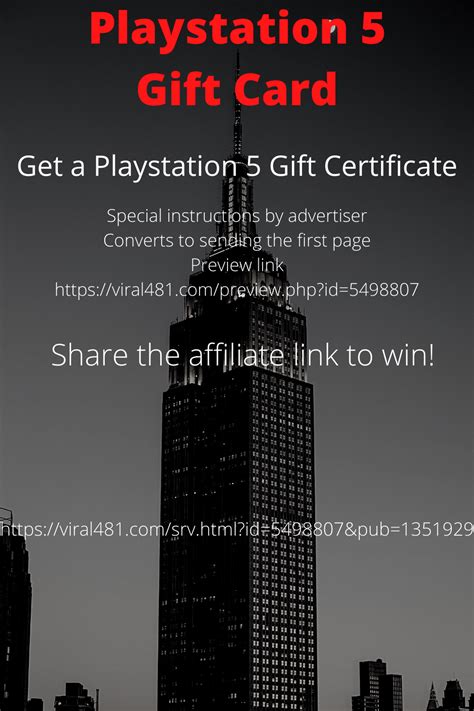 Playstation 5 Gift Card Get a Playstation 5 Gift Certificate