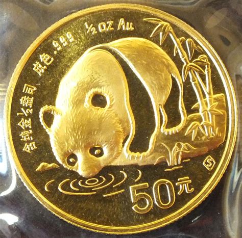 A Chinese Panda 1/2 oz Gold coin #GoldInvesting | Gold bullion coins, Gold investments, Gold and ...