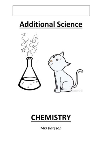 AQA C2 Additional Chemistry Checklist Booklet with periodic table and data sheet | Teaching ...