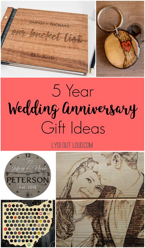 5 Year Anniversary Gift Ideas - Lydi Out Loud