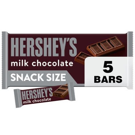 HERSHEY'S Milk Chocolate Snack Size Candy Bars, 5 ct / 0.45 oz - King Soopers