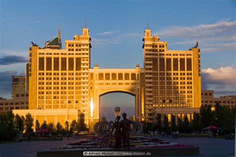 Photo of Kazmunaygas headquarters. Around Khan Shatyr, Astana, Kazakhstan