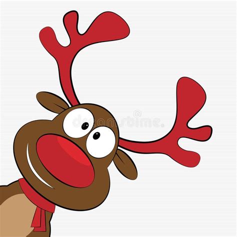 Christmas reindeer stock vector. Illustration of antler - 46352667 | Christmas cartoons ...