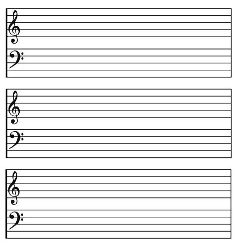 Printable Blank Music Sheets For Violin - Iweky