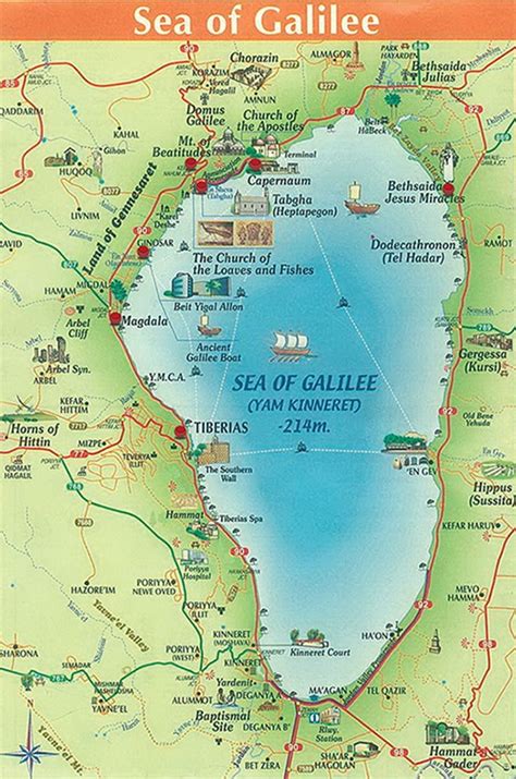 Sea of Galilee : r/MapPorn