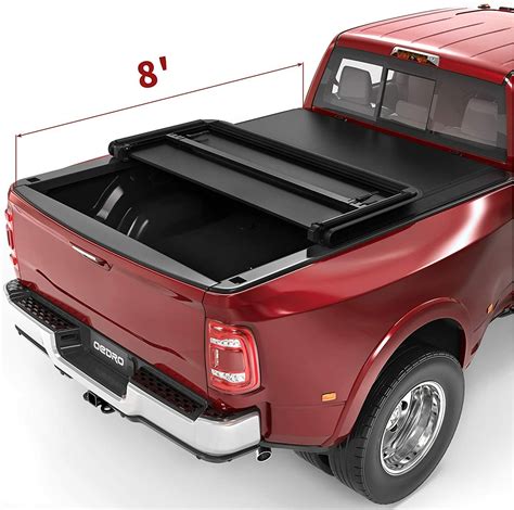 OEDRO 8ft 3-Fold Truck Bed Tonneau Cover for 2002-2023 Dodge Ram 1500 2500 3500 | eBay